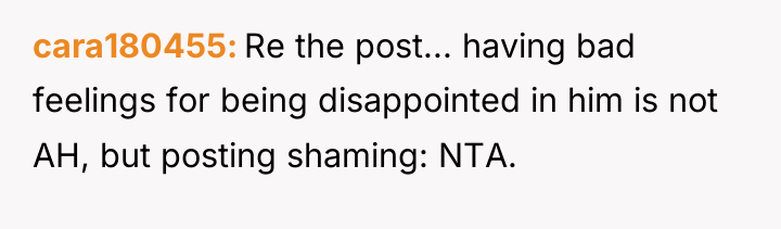 cara180455 Re the post... having bad feelings for being disappointed...