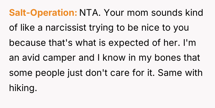 Salt-Operation NTA. Your mom sounds kind of like a narcissist...