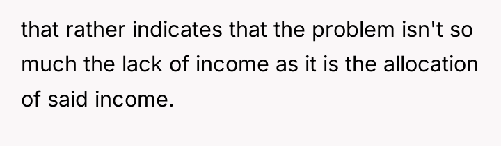 that rather indicates that the problem isn't so much the...