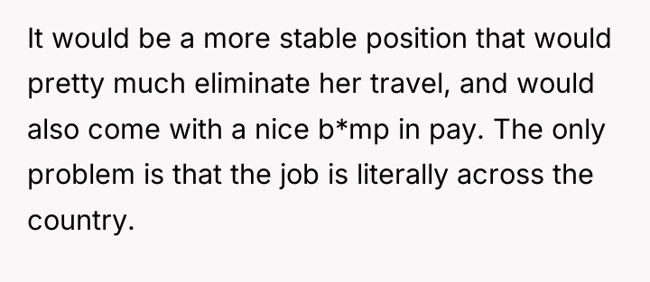 It would be a more stable position that would pretty...
