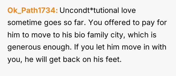 Ok_Path1734 Uncondt*tutional love sometime goes so far. You offered to...
