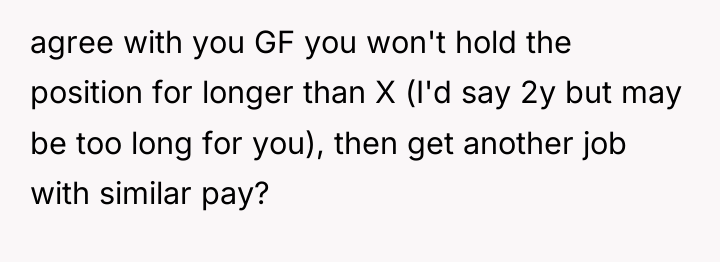 agree with you GF you won't hold the position for...