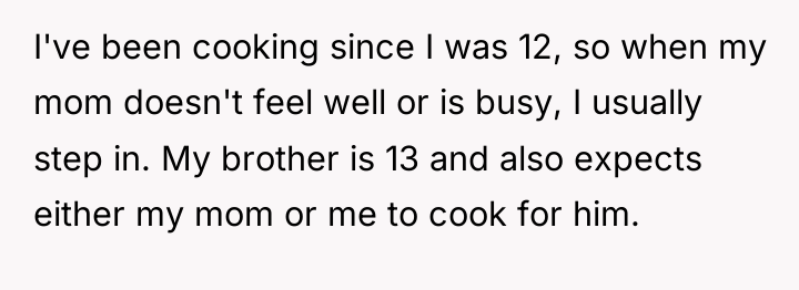 I've been cooking since I was 12, so when my...