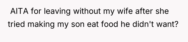 ​ AITA for leaving without my wife after she tried...