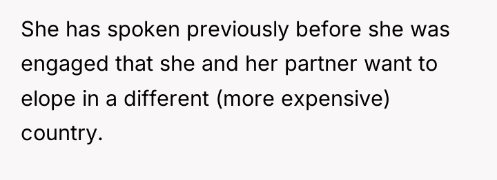 She has spoken previously before she was engaged that she...