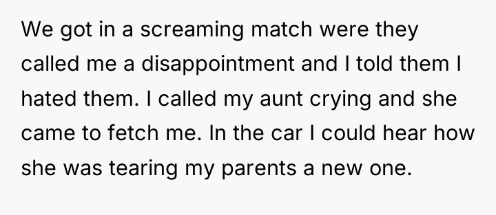 We got in a screaming match were they called me...