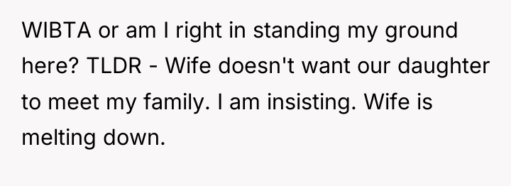 WIBTA or am I right in standing my ground here?...