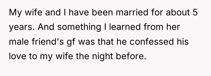 My wife and I have been married for about 5...