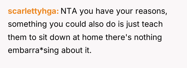 scarlettyhga NTA you have your reasons, something you could also...