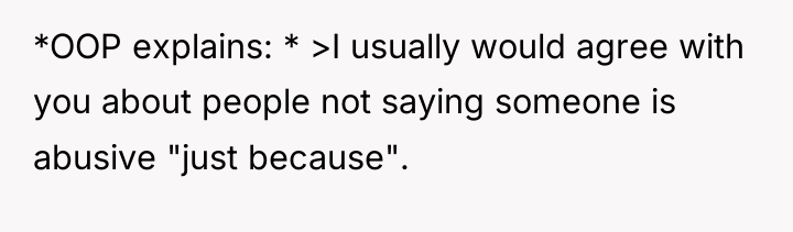 *OOP explains: * >I usually would agree with you about...