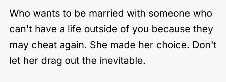 Who wants to be married with someone who can't have...