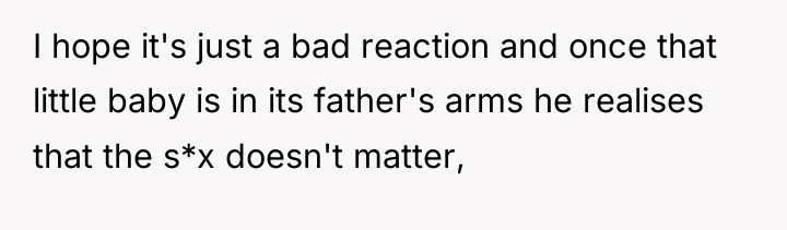I hope it's just a bad reaction and once that...