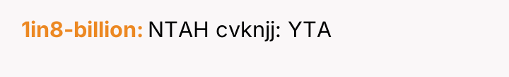 1in8-billion NTAH cvknjj: YTA
