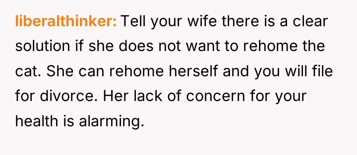 liberalthinker Tell your wife there is a clear solution if...