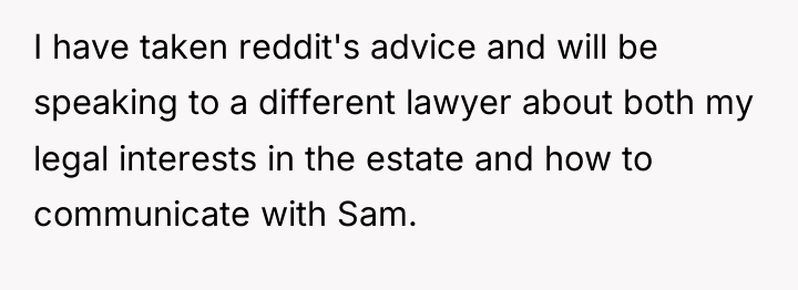 I have taken reddit's advice and will be speaking to...