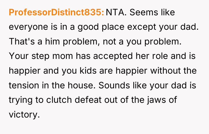 ProfessorDistinct835 NTA. Seems like everyone is in a good place...