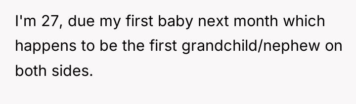 I'm 27, due my first baby next month which happens...