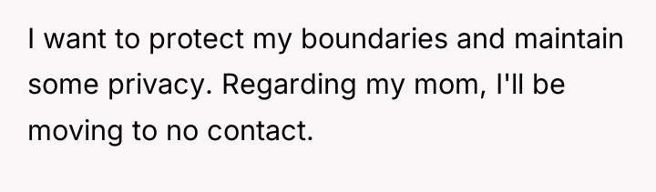 I want to protect my boundaries and maintain some privacy....