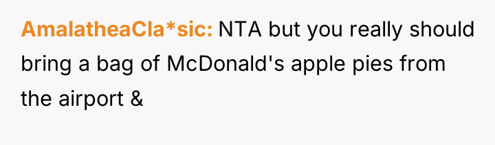 AmalatheaCla*sic NTA but you really should bring a bag of...