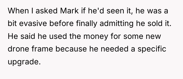 When I asked Mark if he'd seen it, he was...