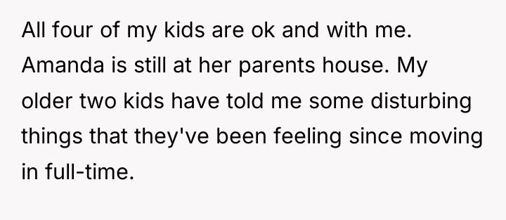 All four of my kids are ok and with me....