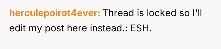 herculepoirot4ever Thread is locked so I'll edit my post here...