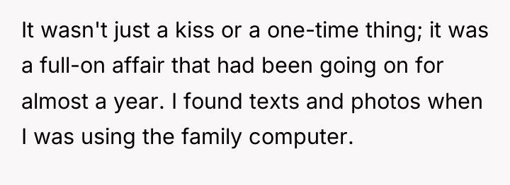 It wasn't just a kiss or a one-time thing; it...