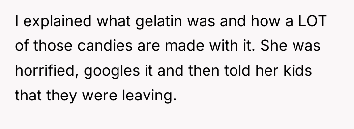 I explained what gelatin was and how a LOT of...