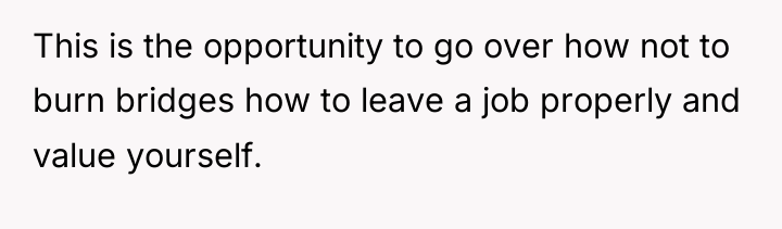 This is the opportunity to go over how not to...