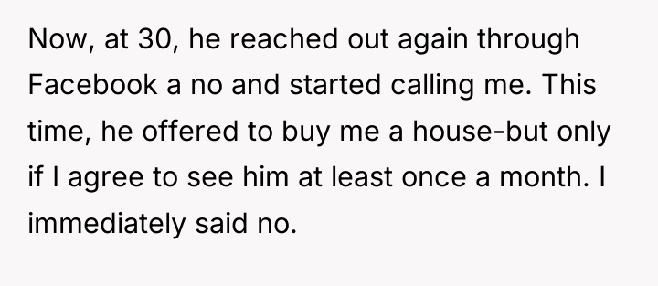 Now, at 30, he reached out again through Facebook a...