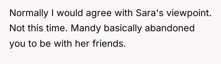 Normally I would agree with Sara's viewpoint. Not this time....