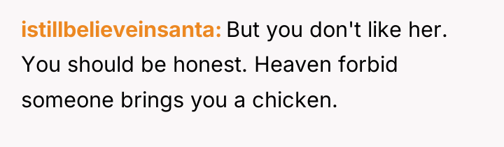 istillbelieveinsanta But you don't like her. You should be honest....