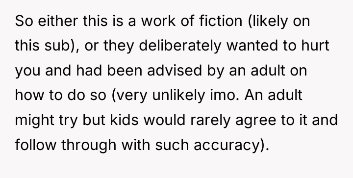 So either this is a work of fiction (likely on...