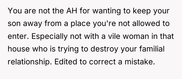 You are not the AH for wanting to keep your...