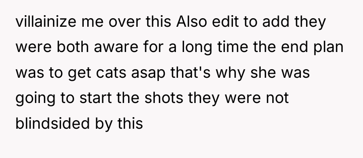 villainize me over this Also edit to add they were...