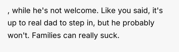 , while he's not welcome. Like you said, it's up...