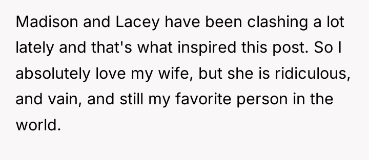 Madison and Lacey have been clashing a lot lately and...