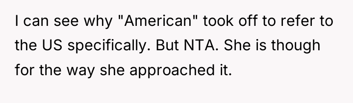 I can see why "American" took off to refer to...