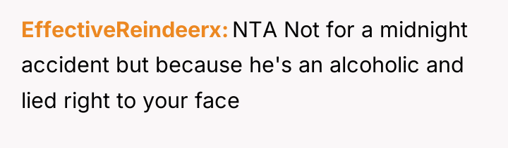 EffectiveReindeerx NTA Not for a midnight accident but because he's...