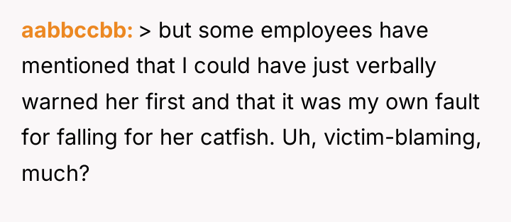 aabbccbb > but some employees have mentioned that I could...