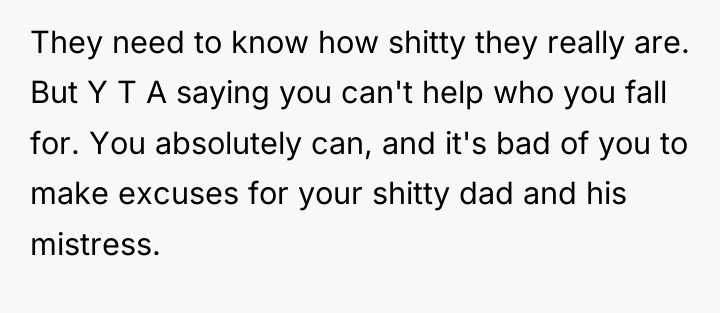 They need to know how shitty they really are. But...