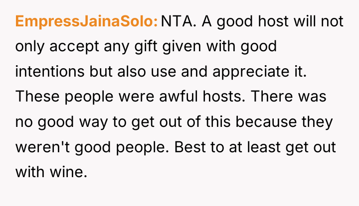 EmpressJainaSolo NTA. A good host will not only accept any...