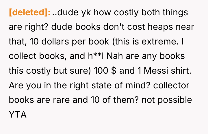 [deleted] ..dude yk how costly both things are right? dude...