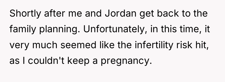 Shortly after me and Jordan get back to the family...
