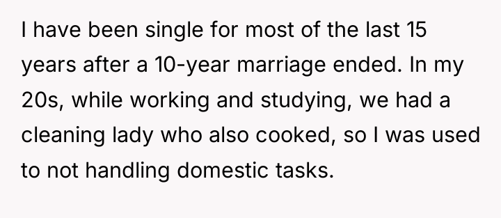 I have been single for most of the last 15...