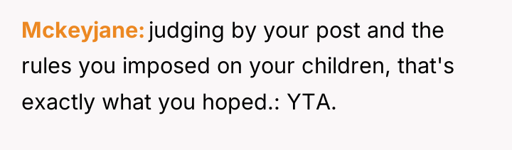 Mckeyjane judging by your post and the rules you imposed...
