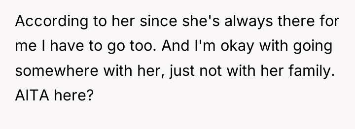 According to her since she's always there for me I...