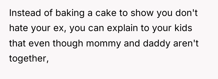 Instead of baking a cake to show you don't hate...