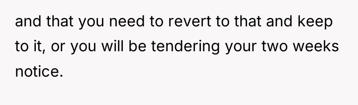and that you need to revert to that and keep...
