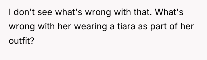 I don't see what's wrong with that. What's wrong with...